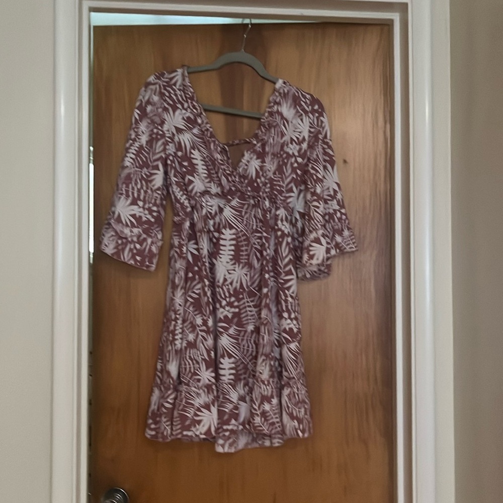 Woman’s low cut dress